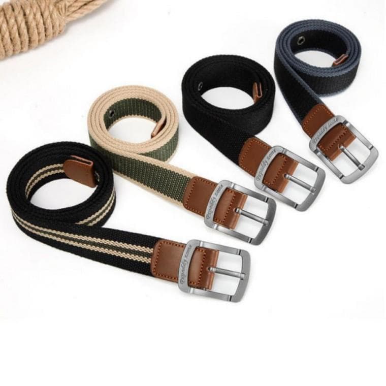 캔버스 벨트 남성 캐주얼 아웃도어 버클 경량