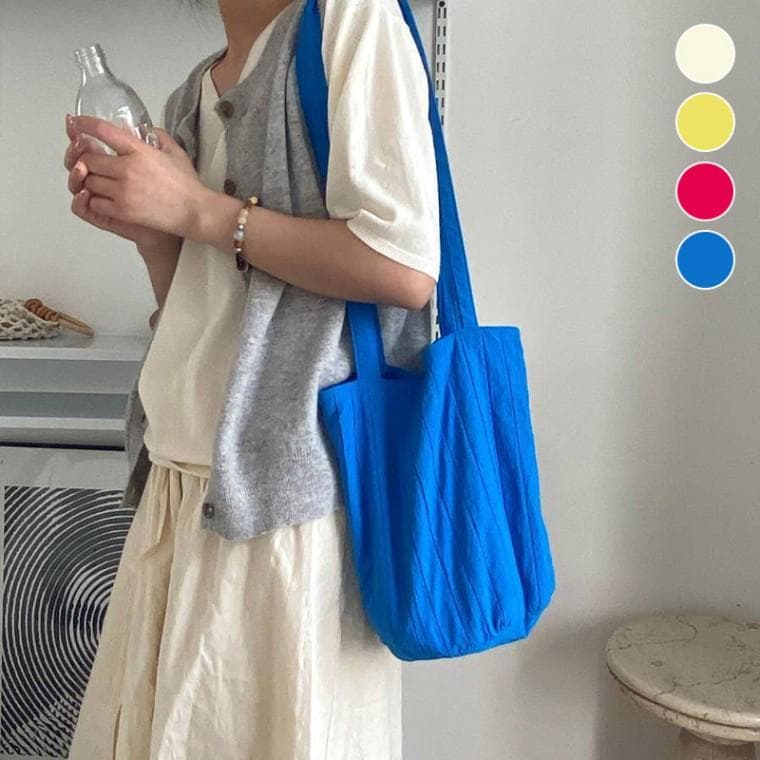 여성 데일리 비비드 롱 숄더백