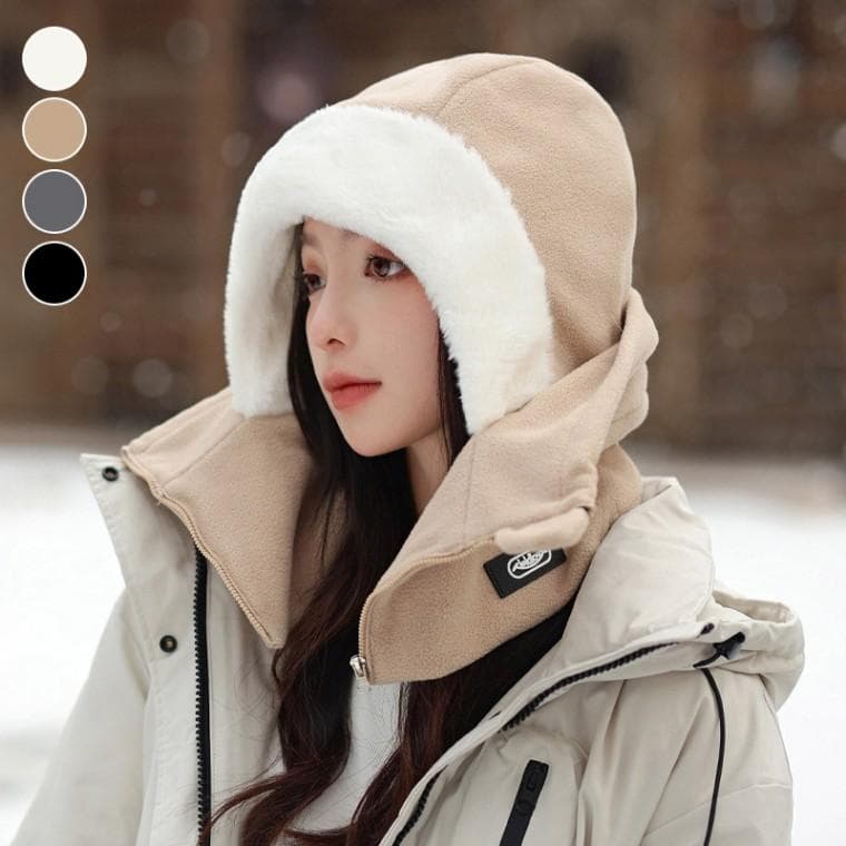 얼굴보온 지퍼 후드워머 겨울 바라클라바