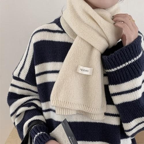 코지 심플 목도리 데일리 무지 머플러