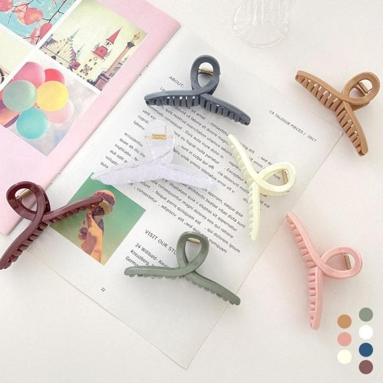 3개 꼬임 헤어 집게핀 URD054 헤어 패션잡화 집게핀 쥬얼리 머리핀 헤어핀 헤어액세서리 헤어집게핀