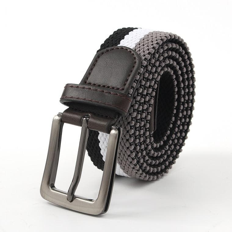 삼색 핀버클 패브릭 벨트 허리띠 (블랙) (버클A)