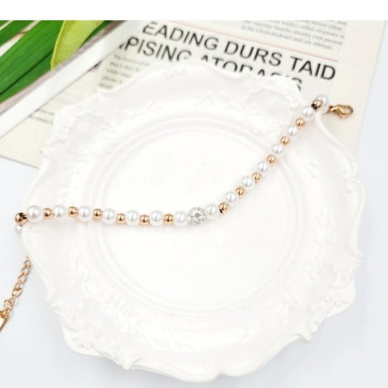 진주팔찌 기념일 의미있는선물 어버이날 써지컬스틸 화이트데이