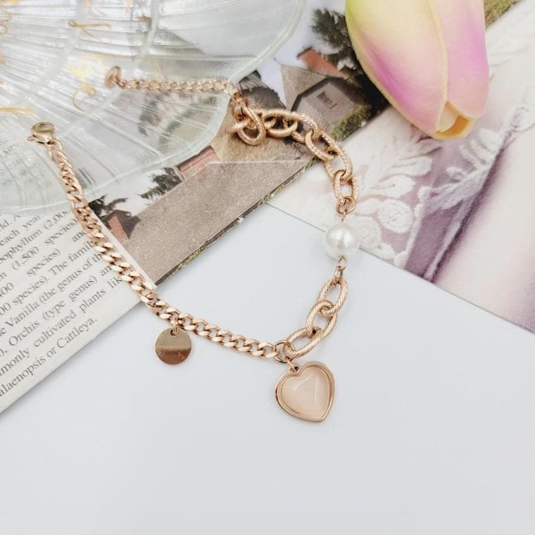 귀여운 진주팔찌 악세사리 쥬얼리 체인 기념일선물 화이트데이 선물