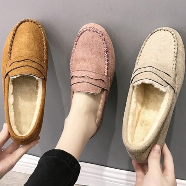 털신 모카신 방한로퍼 효도화 플랫슈즈 ZG8891-2