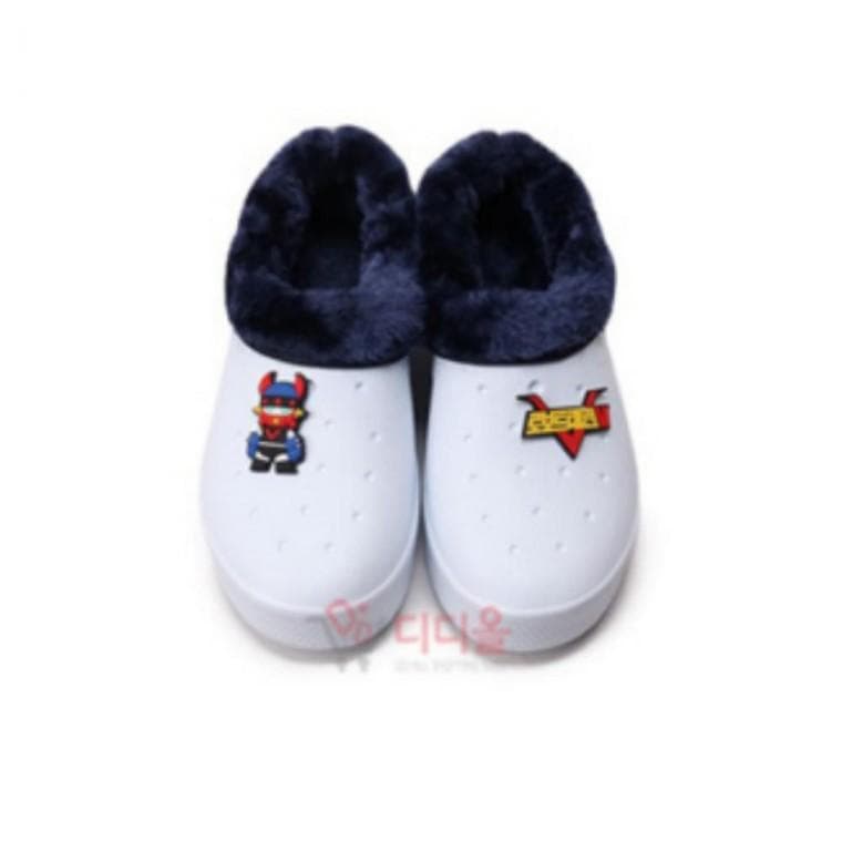 아동 털 실내화 학교 학생 가벼운 털실내화 태권V