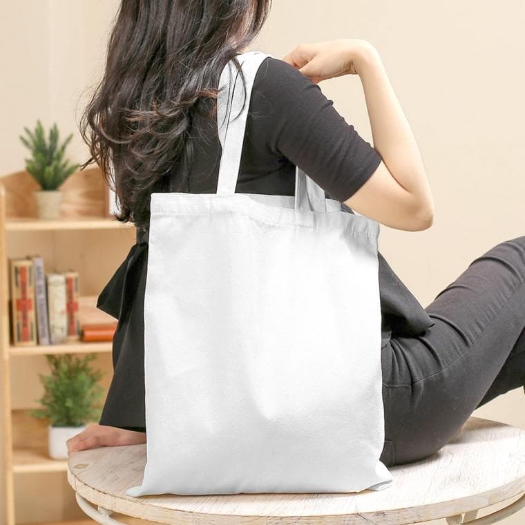 나만의 무지 에코백 캔버스백 2p(34.5x42cm) (화이트)