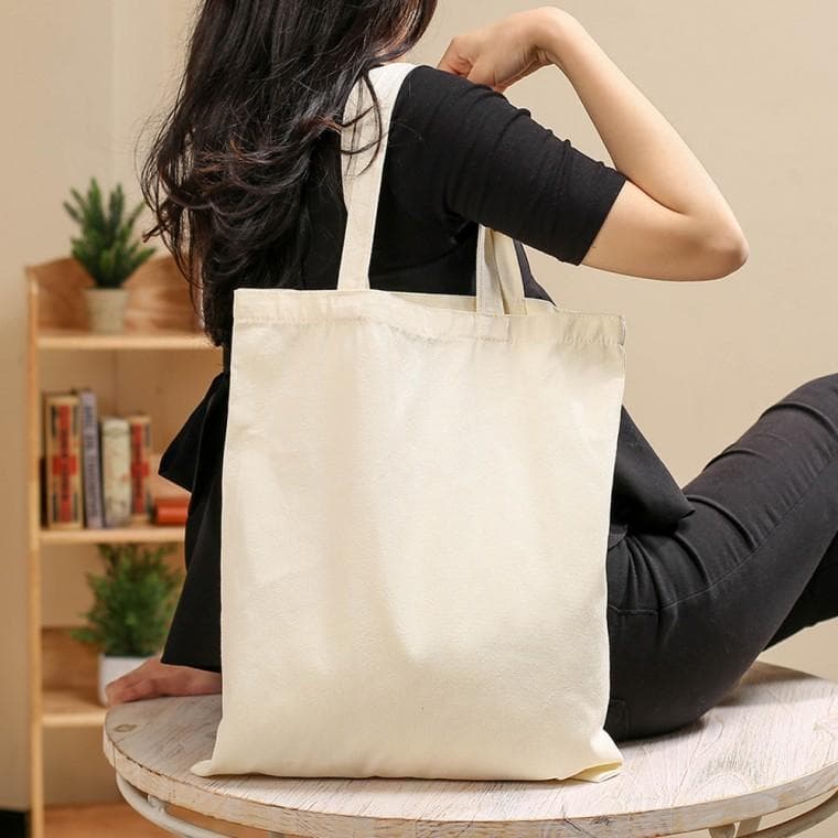 나만의 무지 에코백 캔버스백 2p(37x45cm) (베이지)