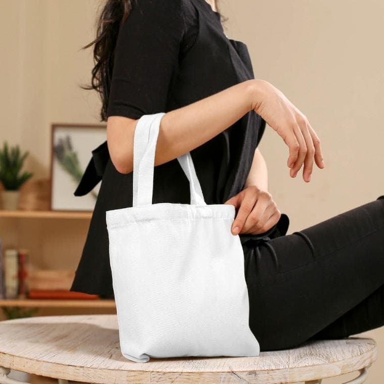 나만의 무지 에코백 캔버스백 2p(24x26.5cm) (화이트)