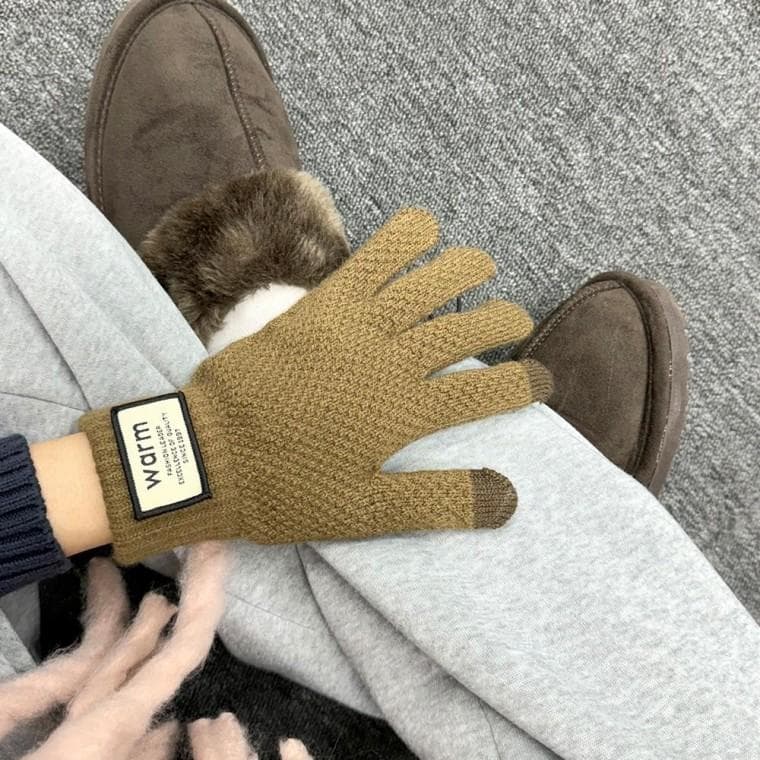 겨울 스마트폰 터치 조깅 장갑 여성 남성 방한 기모장갑