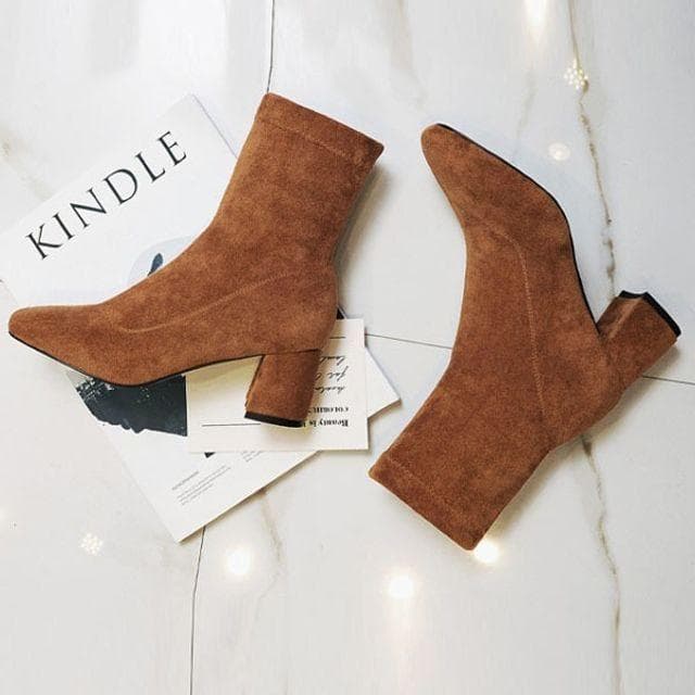 미들부츠 미들힐 여자신발 삭스부츠 앵클부츠 AL290