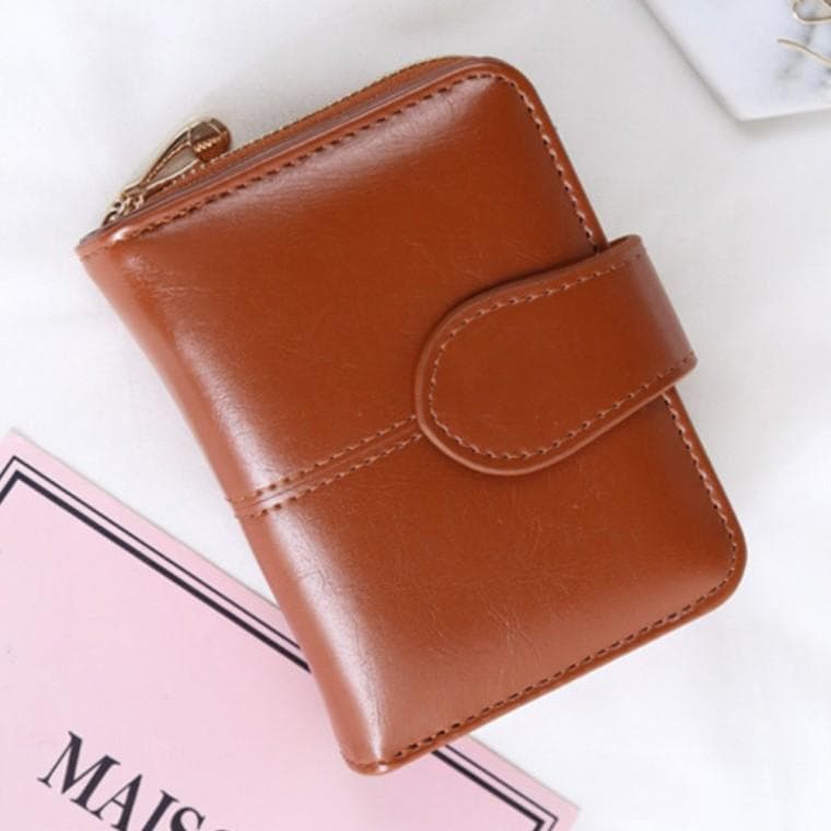 남녀공용 고급 심플 반지갑 교통카드 현금 명함 수납