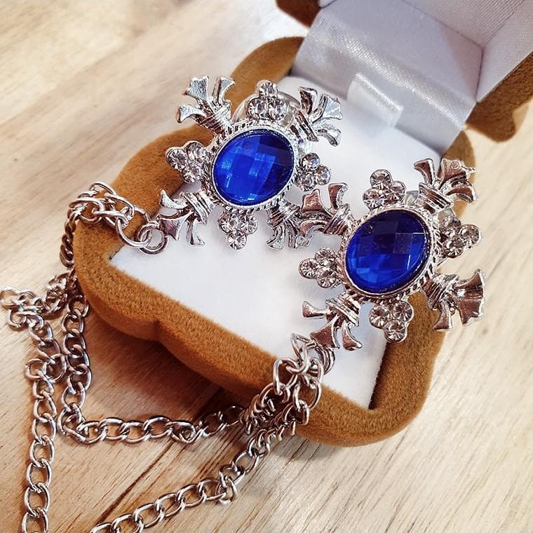 남성 럭셔리 정장 와이셔츠 포인트 브로치 코사지