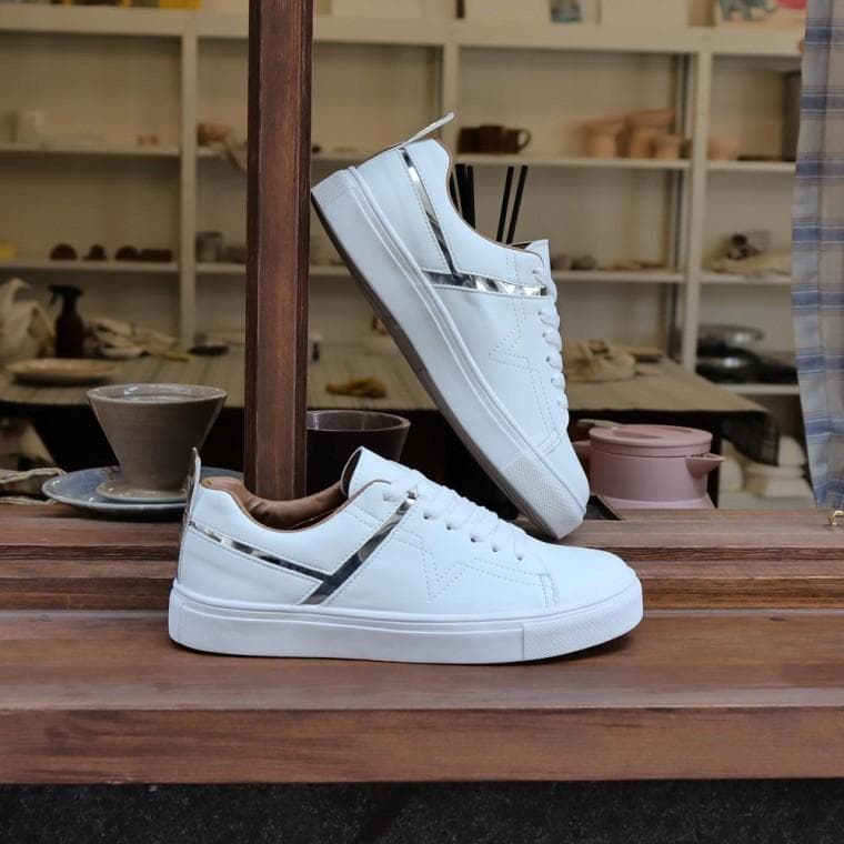 3.5cm 캐주얼 남성 스니커즈 키높이 발편한 남자 단화 화이트