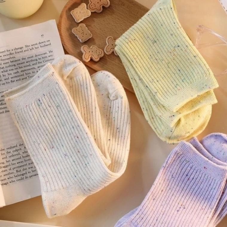 달콤 마카롱 중목양말 6개세트