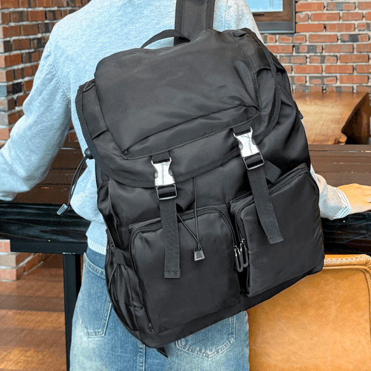 블랙 노트북 백팩 대학생 회사원 캐주얼 가방