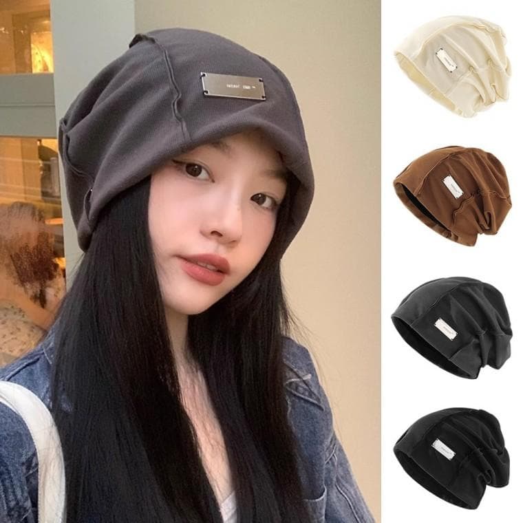 여자모자 여성모자 여성 메탈 장식 포인트 패션 모자 비니 URK-390