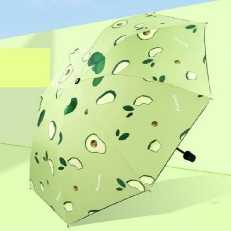 4종 1개 3단 과일 접이식 양산 우산 미니 수동 경량 우양산 양우산 수박 아보카도
