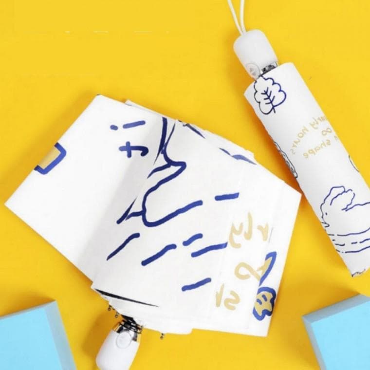 튼튼한 암막 우산 방수 토끼 접이식 원터치 자동 양우산