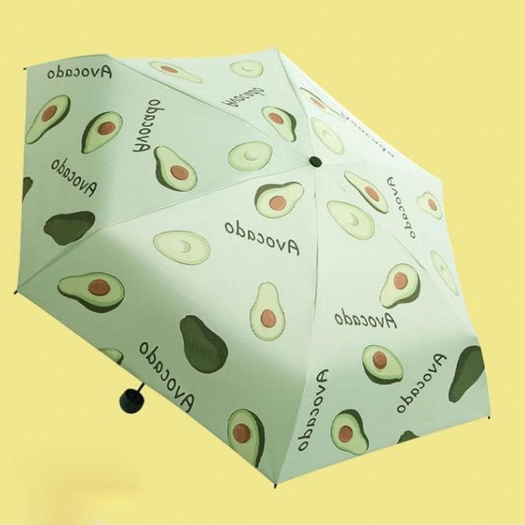 상큼한 일러스트 우산 튀는 양산 복숭아 과일 접이식 골프 장 우산 인쇄