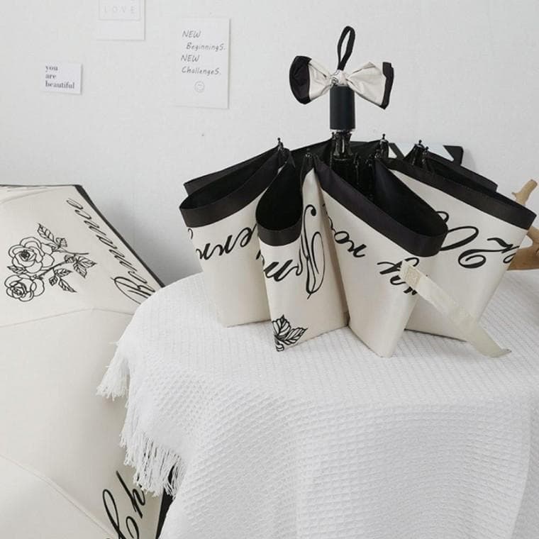 암막우산 우양산 접이식 3단우산 로즈 자동 양우산